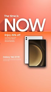 Enjoy 20% off the Galaxy Tab S9 FE+ using code TWENTY | Samsung | Facebook