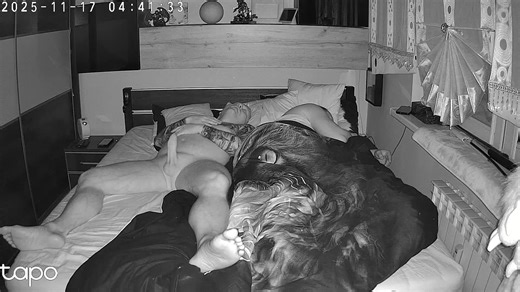 Two muscular men caught sleep naked, ip camera hack