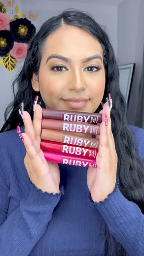 5K views · 94 reactions |  RK by KISS - Ruby Kisses Velvet Matte Lip Cream #rubykissesgiftedme ✨✨✨✨✨✨✨✨✨✨✨ #lipswatch #lipswatches #lippies #lipstick #rubykisses #velvetlipcream #affordablemakeup #affordablelipstick #tryon #beautyvideos #makeupvideos #tryon #mediumskintone #mexicanmua #boldlip #nudelip #jcouture7 #mua #viral #viralvideo | Jennifer Valles | Facebook