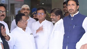 Welcomed AICC General Secretary Sri K.C. Venugopal at Ranchi Airport as part of our Jharkhand Assembly election campaign. His guidance and support will surely boost our efforts towards a brighter future for Jharkhand. #JharkhandAssemblyElections | Bhatti Vikramarka Mallu