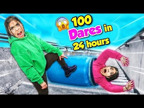 100 Dares in 24 hours Challenge!! *hahaaha🤣*