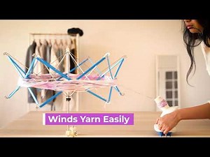 Olikraft Yarn Winder with Umbrella Swift (Short Clip)