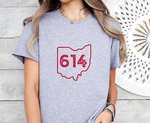 Columbus Ohio Shirt, 614 Area Code Shirt, Cbus, Upper Arlington, UA - Etsy UK