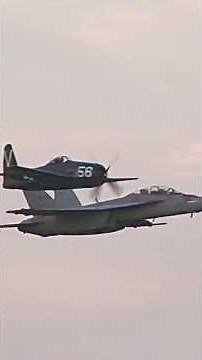 Tailhook Legacy Flight: F8F Bearcat & F/A-18 Super Hornet
