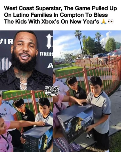 Hot Wila Media 🔥🌴👀 on Instagram: "West Coast Superstar, @losangelesconfidential woke up New Year’s Day ready to give back to his community in #Compton , CA. 🙏 The Compton Legend explained what inspired him to give back to his community: “Woke up n felt like hitting Compton n giving away Xbox’s away to random kids in my city... I can remember how hard my mama worked at the post office over night & even cooking food at home n taking it up to her job selling it to her co-workers just to be able