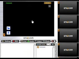 stickam- set up flash