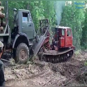 736K views · 6.2K reactions | Log truck stuck in the forest Join: Heavy Equipment | Giant Machine | Facebook
