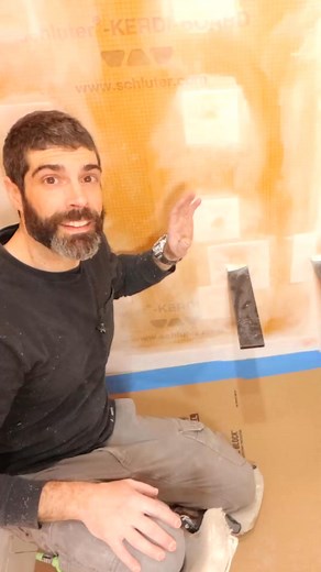 Floating Shower Bench Installation - #shorts | Frankie Patterson