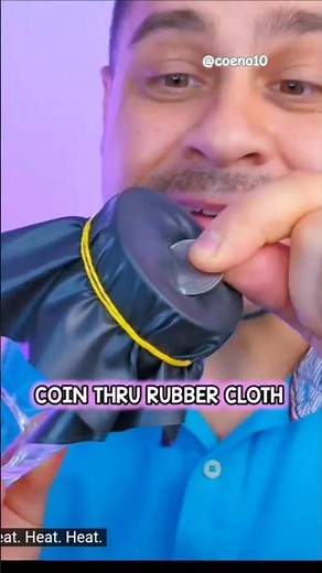 coin thru cloth magic trick 😱 💯 ✨️...#coena #ytshorts