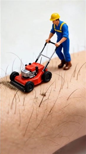 The World's Smallest Lawn Mower vs Human Hair 🤯