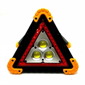 18650 or AA Battery Powered 3 LED Blubs Triangle Warning Light