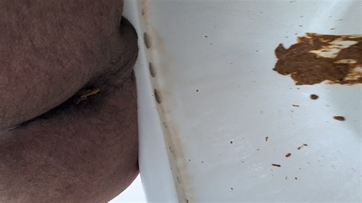 Loud gassy explosive diarrhea and shart spray by guy