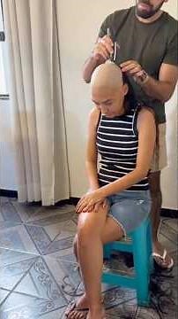 Shaving Head My Wife Beautiful Long Hair #buzzcut #headshave #selfheadshave