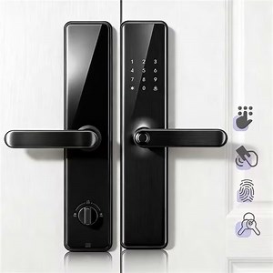 [Hot Item] Tuya Smart WiFi Digital Door Lock Code RFID IC Card Smartphone APP Unlock Biometric Fingerprint Smart Lock