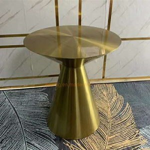 [Hot Item] Modern Design Round Top Gold Mirrored Side Table Living Room Furniture