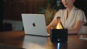 Campfire Flame Fire Diffuser, Bonfire Aromatherapy Essential Oil Diffuser, 280ML Ultrasonic Mist Humidifier with Remote, 7-Color LED, Timer, Auto Shut-Off for Bedroom, Office, Yoga, Gifts