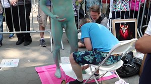 Andrew Wong in New York Body Painting Day 2017