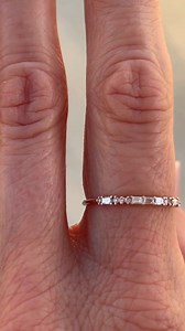 Dot your I's and dash your T's with a piece from our Morse Code collection. This ring is one of our favorites and uses diamond dots and dashes to spell MAMA. Send a custom message to your loved one with initials, numbers, or a customized short phrase in diamonds and 14k gold or platinum. | Melanie Casey Jewelry | Facebook
