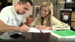 Sweet Student Handjob