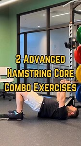 ⚡️2 Advanced Hamstring Core Combo Progressions The hamstring curl is...