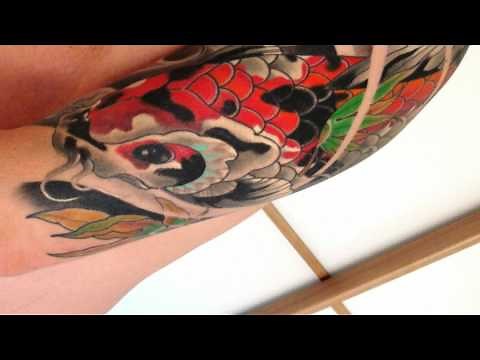 Koi Carp Half Sleeve Tattoo