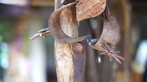 牛仔靴马刺的小车镜头 库存影片视频（100% 免版税）5451947 | Shutterstock