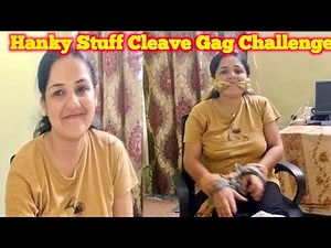 Stuff Handkerchief Cleave Gag and Tied Up with Dupatta