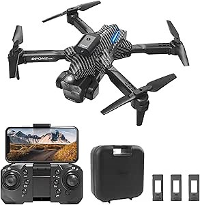 GoolRC Remote Control Drone with Dual Camera 4K Foldable Headless Quadcopter with Obstacle Avoidance Function Optical Flow Positioning Gesture Photography with Storage Box