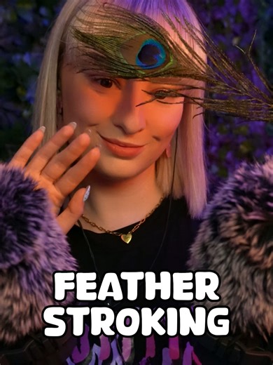 Let me stroke your face with this beautiful feather 🪶🪶🪶 #asmr #asmrsounds #personalattention #tickling #facetouching