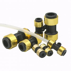 [Hot Item] Copper Quick Connector Quick Insert Tracheal Connector Nylon Pipe Connector Coupler Quick Coupling Connector Quick Coupling Coupler
