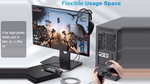 USB 3.0 A to A Male Cable 6FT USB to USB Cable Type A Male to A Male Cord 5 Gbps Data Transfer Nylon Braide Double End USB Cord for Laptop,DVD Player,Monitor, Hard Drive,USB Hub,Disk Drive and more