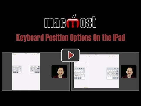 Keyboard Position Options On the iPad (#1657)