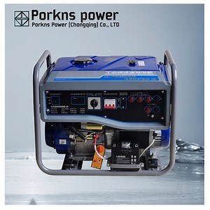 [Hot Item] Porkns AC Remote Control Gasoline Portable Generator Lithium Battery Charging Silent 24V DC Generator 12V 79I Engine