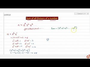 Sum of all Divisors