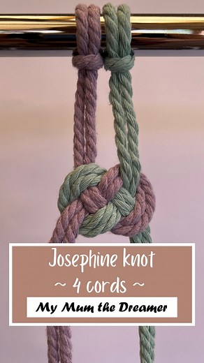 2.9K views · 25 reactions | How to tie a Josephine knot in macrame:...