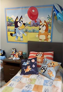 Decoração de quarto com tema Bluey: ideias fáceis e criativas