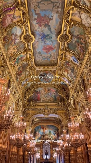 25K views · 603 reactions | The most beautiful Opera in the world ✨ Save this for when you visit Paris: Palais Garnier : @takemyhearteverywhere | Stamped | Facebook