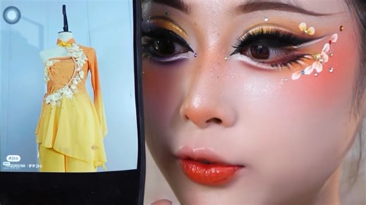 古典舞妆容