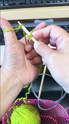 How to make a stretchy cast-on #knitting #knitting #knit
