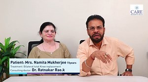 Mrs Namita Mukherjee, a 73-year-old woman underwent right knee...