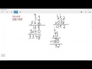5th Grade Math: Multiplying Decimals with the Standard Algorithm