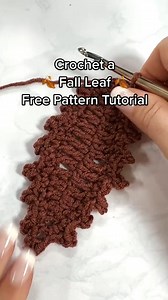 Here's a fun Fall crochet project! Find the pattern for this cute leaf here: https://www.nickishomemadecrafts.com/crochet-fall-leaf/ | Crochet Patterns & Tutorials by Nicki's Homemade Crafts