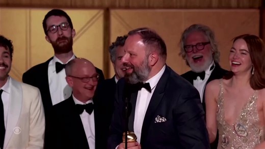 6.7K views · 167 reactions | Historical drama ‘Oppenheimer’ and media dynasty drama ‘Succession’ dominated the Golden Globe awards, as Hollywood threw its biggest party since labor disputes shut down much of show business in 2023https://reut.rs/3H9QNA9 | Reuters | Facebook