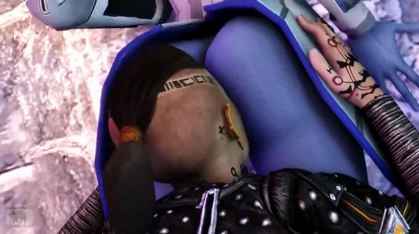 blue alien lesbian sex