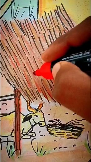 🌳Natural farming drawing with farmers #art #naturefarming #farming #farmer #drawing #nature