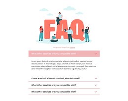 Questions and quick answers - HTML Template by Nicepage