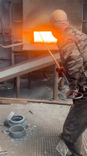 Inside the factory How Bearings Are Forged: Hot Steel Upset & Piercing #machine #factory #process #stamping #forging #manufacturer #producer #technology #industrial #iron #blacksmith #fblifestyle | Inside the factory