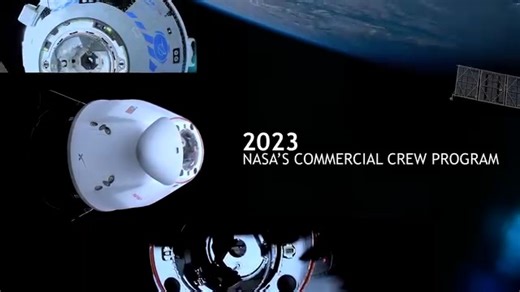 NASA’s Commercial Crew Program 2023 | International Space Station FriendsofNASA.org: NASA’s Commercial Crew Program worked with SpaceX to launch crews to the International Space Station aboard SpaceX Dragon spacecraft in 2023. Work continues on critical development elements for Boeing’s Starliner spacecraft as it prepares for a flight test with astronauts aboard. The work of 2023 will provide a reliable basis in 2024 for crew rotation missions and for spacecraft development. The Commercial Crew 