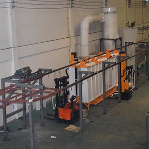 [Hot Item] Semi-Automatic Powder Coating Line, Electrostatic Painting Line for Aluminum Profile