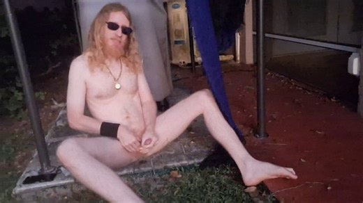 How does a nudist carry stuff without pockets? (cumshot at end)